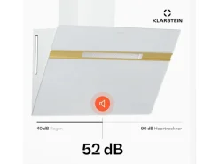 Klarstein Alina Dunstabzugshaube EEK A Touch LED-Beleuchtung Abluft/Umluft 600 m³/h< Inselhauben|Dunstabzugshauben-Filter