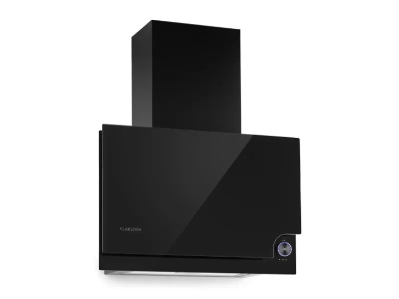 New Klarstein Amelia Dunstabzugshaube 123W 60x47x23,5cm LED-Beleuchtung Touch Glas Schwarz
