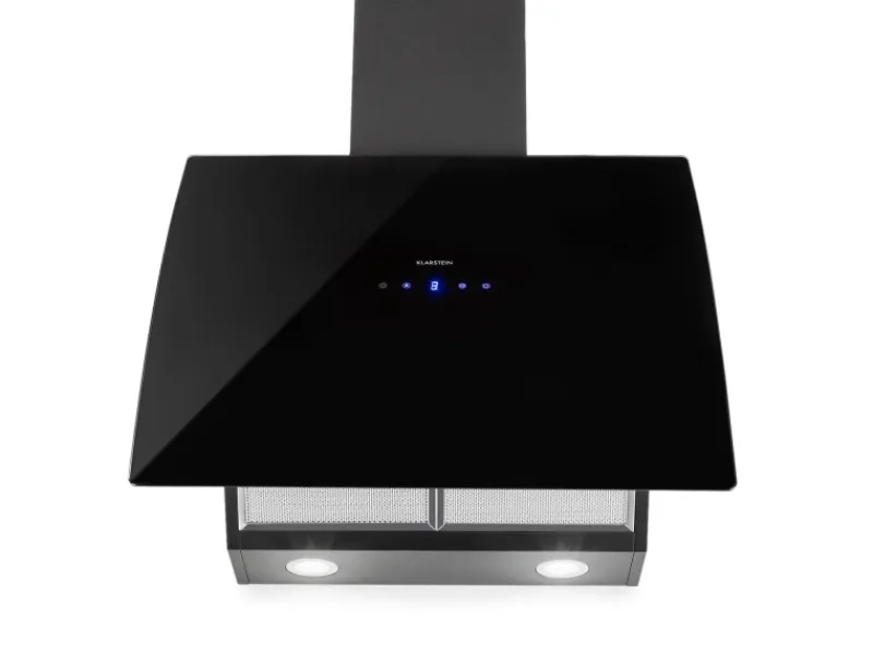 Klarstein Annabelle 60 Dunstabzugshaube Glas 595 m³/h Touch-Armatur< Dunstabzugshauben-Filter