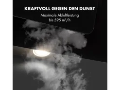 Sale Klarstein Helena 60 Dunstabzugshaube 595 m³/h LED-Display Schwarz