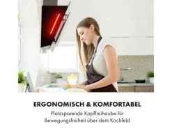 Sale Klarstein Helena 60 Dunstabzugshaube 595 m³/h LED-Display Schwarz