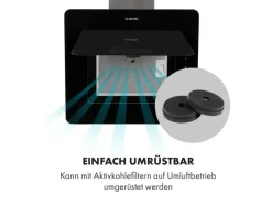 Sale Klarstein Helena 60 Dunstabzugshaube 595 m³/h LED-Display Schwarz