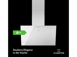 Klarstein Herde<Laurel 60 Dunstabzugshaube 60cm Abluft 247 m³/h LED Touch Weiß