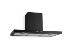 Klarstein Limelight Dunstabzugshaube 90cm Wandhaube 600m³/h Schwarz< Dunstabzugshauben-Filter|Herde