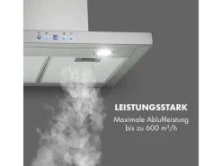 Klarstein Dunstabzugshauben-Filter|Herde<Limelight Dunstabzugshaube 60cm Wandhaube 600m³/h Edelstahl Silber