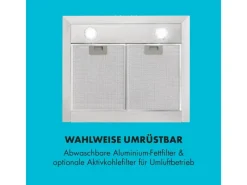 Klarstein Dunstabzugshauben-Filter|Herde<Limelight Dunstabzugshaube 60cm Wandhaube 600m³/h Edelstahl Silber