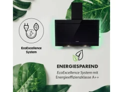 Sale Klarstein Mirage 90 Dunstabzugshaube 550 m³/h Touch-Panel RGB-Ambiente-Licht A++ Schwarz