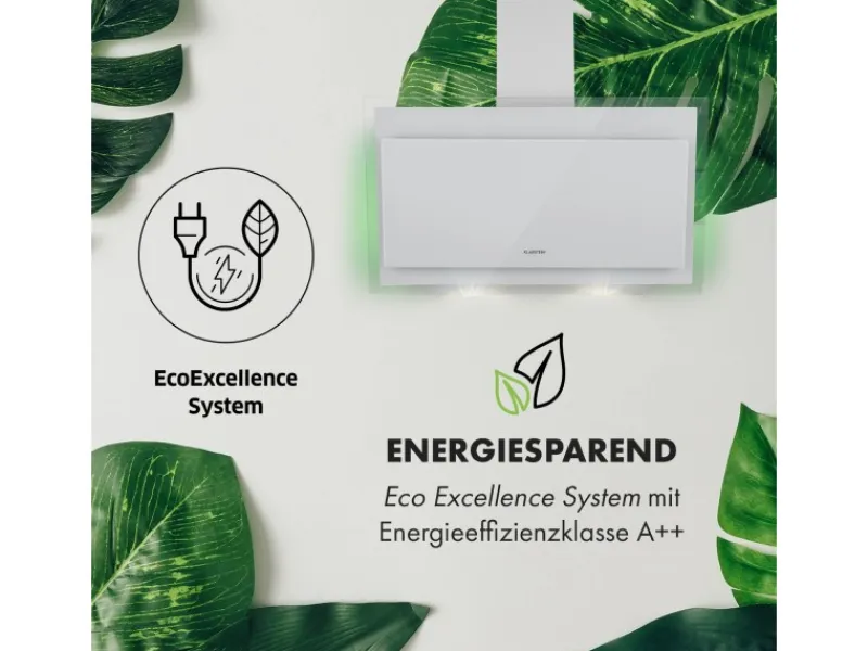 Klarstein Dunstabzugshauben-Filter|Herde<Mirage 90 Dunstabzugshaube 550 m³/h Touch-Panel Ambient EEC A++