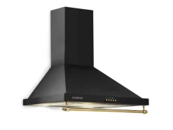 Klarstein Montblanc 60 Dunstabzugshaube 610m³/h 165W 2x1,5W LED Reling Schwarz