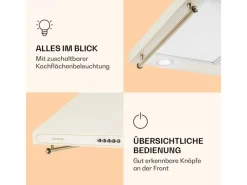 Klarstein Kochfelder<Victoria Dunstabzugshaube 60cm Retro-Design 644,5m³/h 2 LED-Lampen