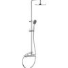 Kronenbach Einhebelmischer<Duschsystem 2.0 rund mit Einhebelmischer und Kopfbrause 22,5 cm in Chrom