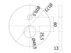 Hot Kronenbach Unterputz-Wannen-Brausearmatur AQA 2.0 in Chrom