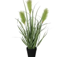 Mica Decorations Kunstpflanze Ried Gras Grün Topf-Ø 10 cm H 53 cm, Ø: 30 cm< Töpfe