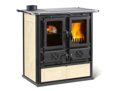 Hot La Nordica Küchenofen Rosetta Keramik 7,9 kW Panna