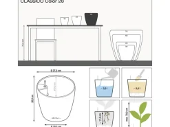 Lechuza Töpfe<® Pflanzgefäß Classico Color 28 Schiefer Ø 28 cm