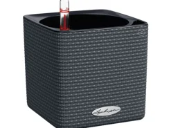 New Lechuza ® Pflanzgefäß Cube Color 14 Schiefer 14 cm x 14 cm Grau