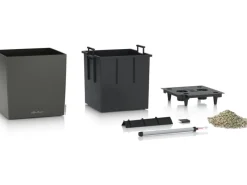 Lechuza ® Pflanzgefäß Cube Premium 50 cm x 50 cm metallic< Töpfe