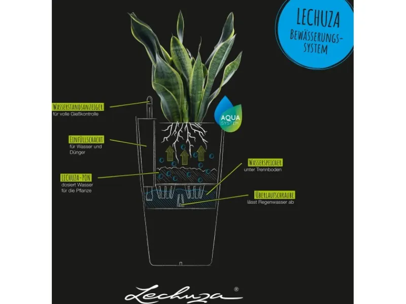 Lechuza Töpfe<® Pflanzgefäß Cubico Color 40 40 cm x 40 cm