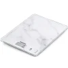 Leifheit Küchenhelfer<Küchenwaage Page Compact 300 Marble 20 cm x 15 cm x 1,3 cm Weiß