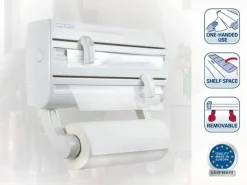 Leifheit Küchenhelfer<Wandrollenhalter Parat F2 Folienschneider Schneidabroller