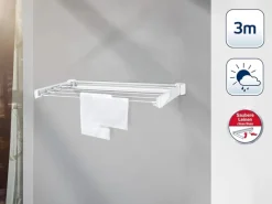 Leifheit Wäschetrockner<Wandtrockner Telegant 30 Protect 3m Wäscheleine