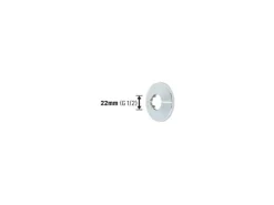Zubehör Für Küchenarmatur<LUX Klapprosette Ø 22 mm Verchromt 2 Stück