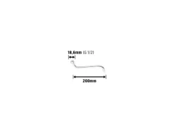 LUX S-Auslauf 18,6 mm (G 1/2) x 200 mm< Zubehör Für Küchenarmatur|Ersatzteile Küchenarmatur