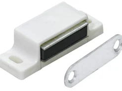Outlet Magnetschnäpper Gegenplatte starr 4 kg - 5 kg Kunststoff Weiß 10 Stück