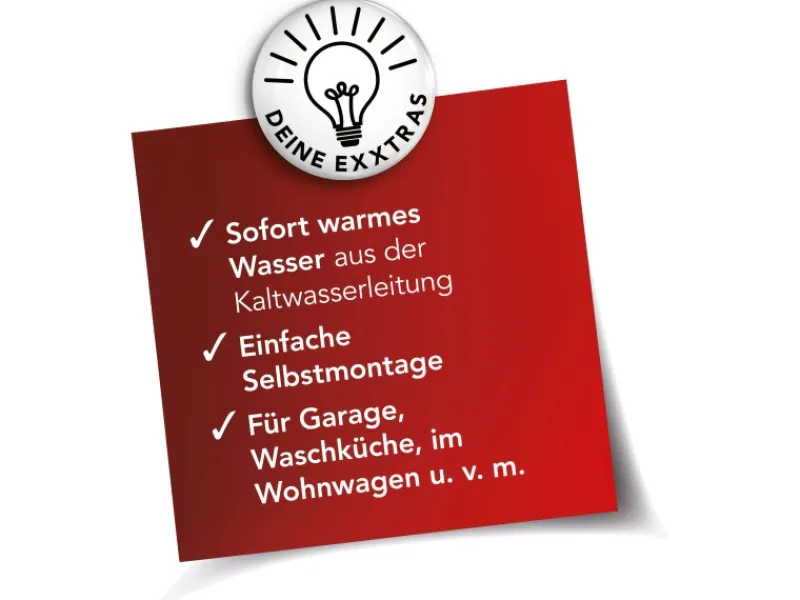 Durchlauferhitzer|Zubehör Für Küchenarmatur<Maxxmee Warm und Kaltwasserarmatur mit integrierter Heizspirale Edelstahl 3600 W