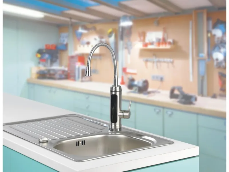 Durchlauferhitzer|Zubehör Für Küchenarmatur<Maxxmee Warm und Kaltwasserarmatur mit integrierter Heizspirale Edelstahl 3600 W