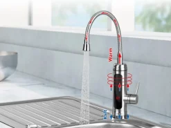 Durchlauferhitzer|Zubehör Für Küchenarmatur<Maxxmee Warm und Kaltwasserarmatur mit integrierter Heizspirale Edelstahl 3600 W