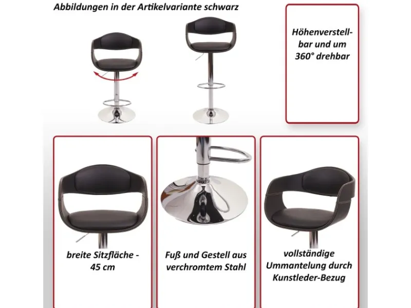 MCW Kücheninseln<Barhocker A47b Matt Grau