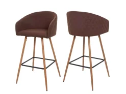 MCW Barhocker D72 2er-Set Stoff/Textil< Kücheninseln