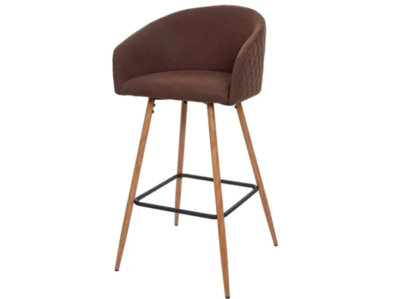 MCW Barhocker D72 2er-Set Stoff/Textil< Kücheninseln