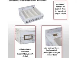 MCW Besteckkiste C25 Shabby< Besteckkästen