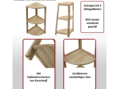 MCW Eckregal K44 Shabby Weiß< Küchenregale