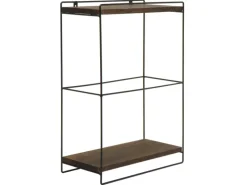 Hot MCW Wandregal K77 50x35x17cm Dunkelbraun