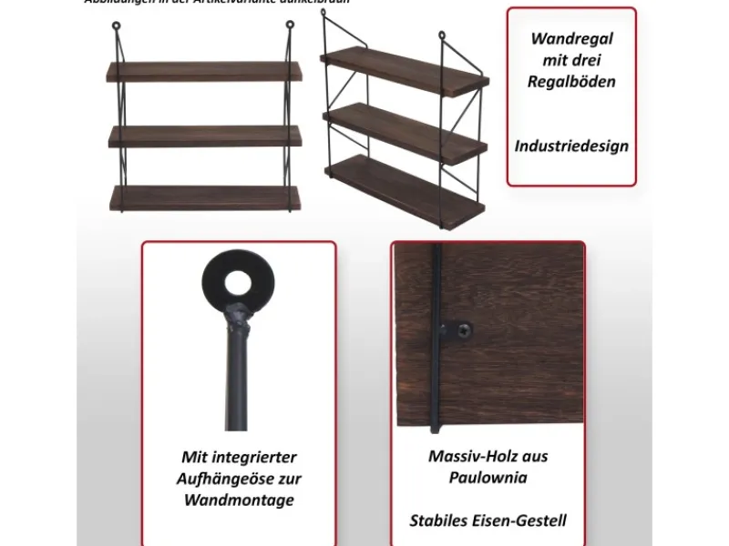 MCW Küchenregale<Wandregal K78 40x40x13cm