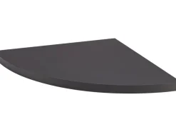 MDF-Eckregal Oldham 1,8 cm x 30 cm x 30 cm Mattschwarz< Küchenregale