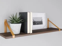 Hot MDF-Wandregal Oldham 1,8 cm x 60 cm x 20 cm nfarben dunkel Eiche