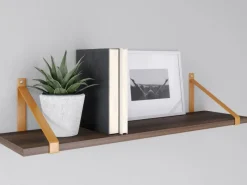 Küchenregale<MDF-Wandregal Oldham 1,8 cm x 80 cm x 20 cm nfarben Dunkel