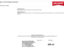 Mellerud Töpfe<Algen und Grünbelag Vernichter 0,5 l