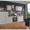 Best Menke Küchenzeile Artisan Classic 300 cm Weiß Artisan-Eiche Nachbildung