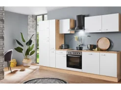 Menke Küchenzeile Artisan Classic 310 cm Weiß-Artisan Eiche Nachbildung< Kühlschränke|Einbauküchen