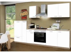 Kühlschränke<Menke Küchenzeile Classic 300 cm Melamin-Sonoma Eiche Nachbildung