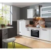 Landhausküchen|Kochfelder<Menke Küchenzeile White Premium Landhaus 310 cm Lacklaminat Weiß Matt-Asteiche