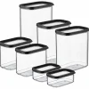 Mepal Vorratsdosen|Vorratsbehälter<Modula Vorratsdosen-Set 7-teilig Schwarz