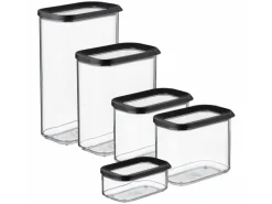 Outlet Mepal Modula Vorratsdosen-Set 5-teilig Schwarz