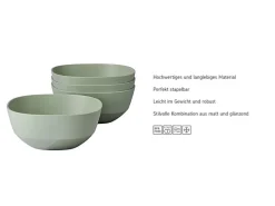Outlet Mepal Silueta Schalen 750 ml 4er Set Nordic White Weiß
