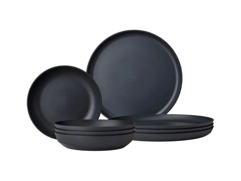 Mepal Geschirr<Silueta Tafel-Set 8-teilig Nordic Black